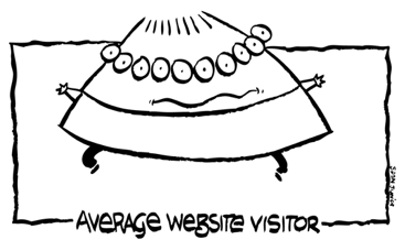Egy tipikus weboldal-látogató