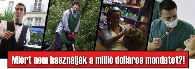 Ők miért nem használják a millió dolláros marketing mondatot? Ők miért nem használják a millió dolláros marketing mondatot?