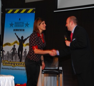 Béres Alexandra és Wolf Gábor a Marketing Szuperkonferencián