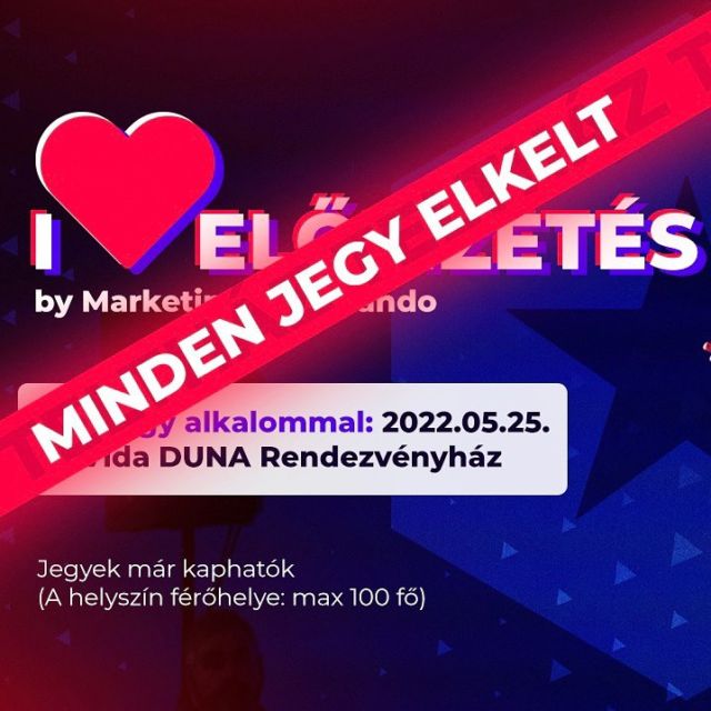 Ilyen még sosem fordult elő: a nyitás után 1 nappal az összes jegy elkelt egy konferenciánkra 🍾 Köszönjük mindenkinek, aki vett jegyet vagy csak érdeklődött az I❤️Előfizetés iránt!